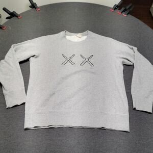 Uniqlo Kaws Sesame Street Gray Crewneck Sweatshirt Adult Medium Long Sleeve